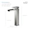 Kibi Waterfall Single Handle Bathroom Vessel Sink Faucet with Pop Up Drain C-KBF1005BN-KPW101BN - alternate 5